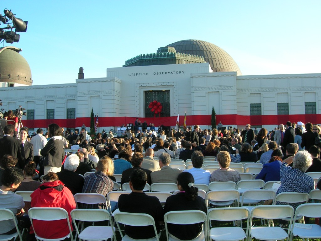 Griffith Observatory Ribbon Cutting Nov. 2, 2006 